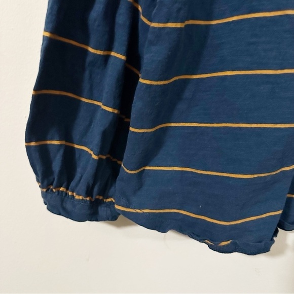 Matilda Jane Womens Blue Striped Long Sleeve Shirt Size Medium - Picture 8 of 9